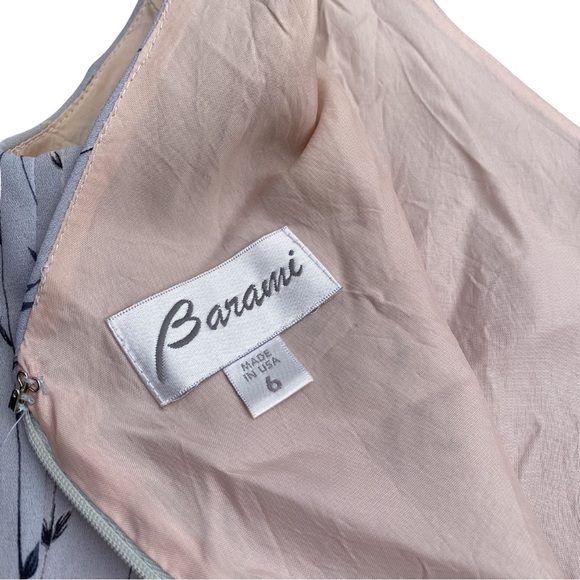 Vintage 1990's Women Six 6 Purple Lavender Dress Floral Flower Botanical V-Neck - Picture 8 of 13